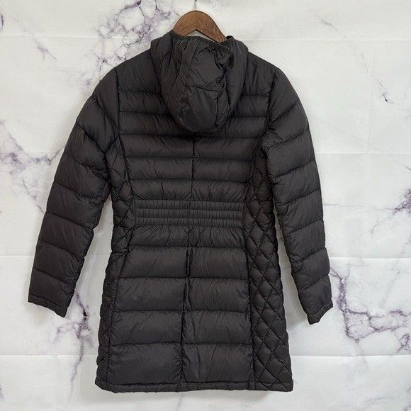 Michael Kors Quilted Packable Down Jacket Black Hooded Puffer Women’s Small - Picture 4 of 11